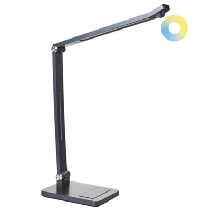 Image of Beliani LED Desk Lamp Lepus With Motion Sensor Dark Grey