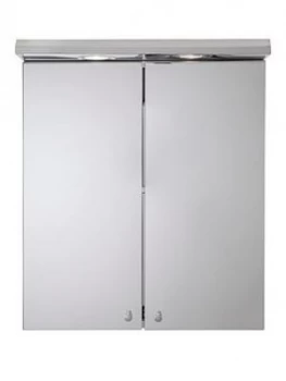 Image of Croydex Shire Double Door Illuminated Bathroom Wall Cabinet