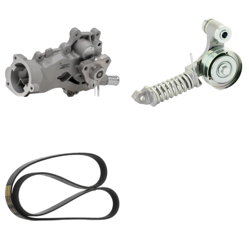 Image of RIDEX PLUS 4172P0115P Water Pump + V-Ribbed Belt Kit Water Pump + V-Ribbed Belt Kit (4172)