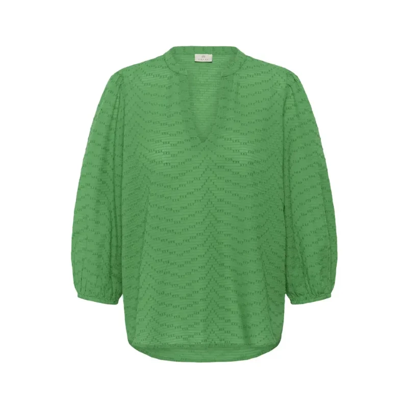 Image of Kaffe Womens long-sleeved blouse KAFFE Penelope Vert Female 42