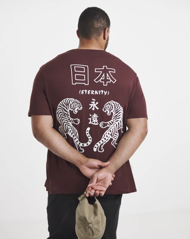 Image of jack & jones Jack & Jones Boye T-Shirt - Chocolate Bitter Chocolate - JACK & JONES - Size: 2XL(53) Bitter Chocolate Male 2XL(53) JE18704