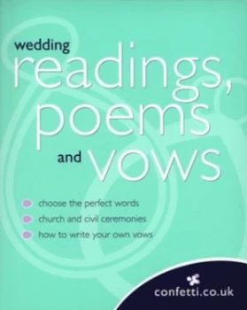 Image of Wedding Readings Poems and Vows by Confetti.Co.Uk Paperback
