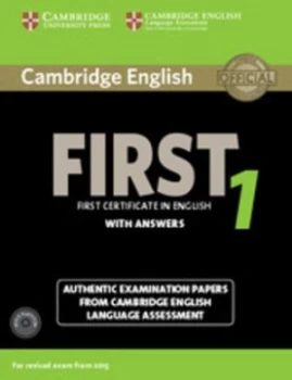 Image of Cambridge English First 1 for Revised Exam from 2015 Students Book Pack Students Book with Answers and Audios 2 by