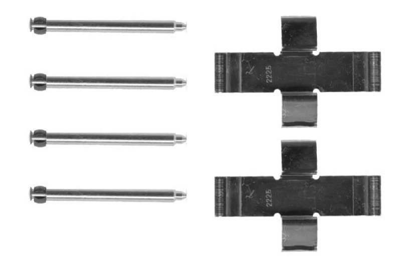 Image of Brake pad fitting kit Bosch 1 987 474 030