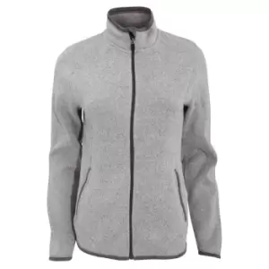 image of Tee Jays Womens/Ladies Full Zip Aspen Jacket (3XL) (Grey Melange)