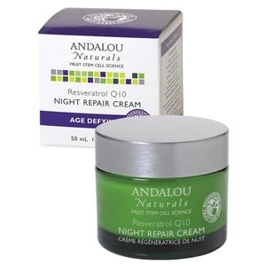 image of Andalou Naturals Age Defying Resveratrol Q10 Night Repair Cream 50ml