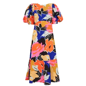 Image of Ted Baker Harpia Midi Dress - Black