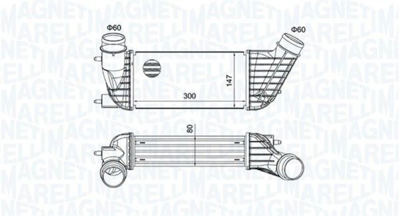 Image of MAGNETI MARELLI Intercooler MAGNETI MARELLI 351319204260