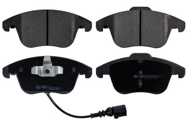 Image of Blue PRINT ADV184208 Brake pad set Front Axle, incl. wear warning contact, with piston clip Brake Pad Set,disc brake (402)