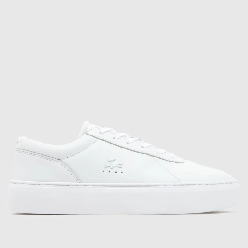 Image of Lacoste Courtset Trainers in White White UK 9 (EU 43)