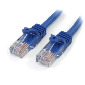 image of StarTech Cat5e patch cable with snagless RJ45 Connectors 6ft blue