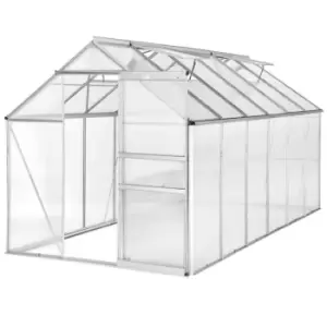 image of Tectake Greenhouse In Aluminium & Polycarbonate - Large