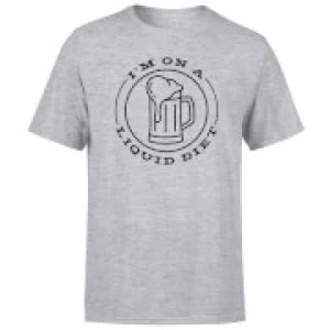 Image of Liquid Diet Beer Mens T-Shirt - Grey - 3XL