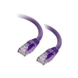 image of C2G .5m Cat5E 350 MHz Snagless Patch Cable - Purple