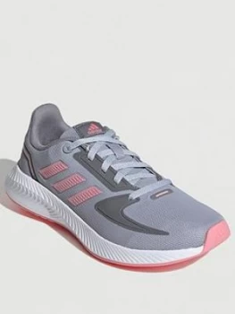 Image of adidas Runfalcon 2.0 Kids - Grey/Pink, Size 3