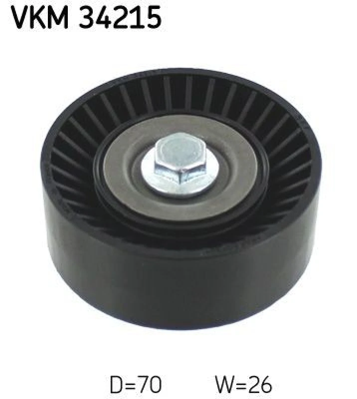 Image of SKF Deflection / guide pulley, V-ribbed belt SKF VKM 34215