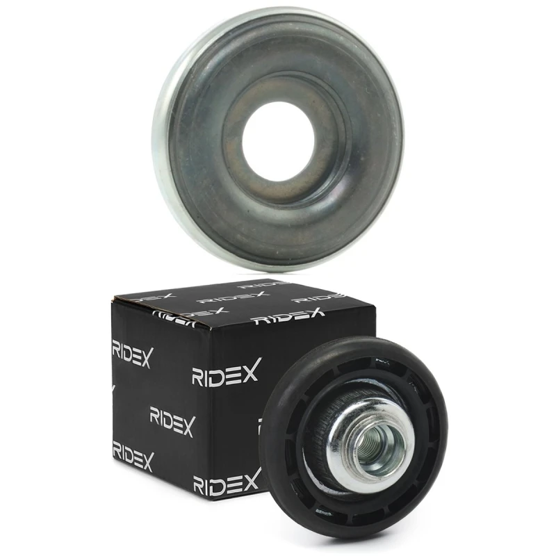 Image of RIDEX 1180S0686 Top strut mount Front axle both sides, with ball bearing Suspension Strut Support Bearing (1180)