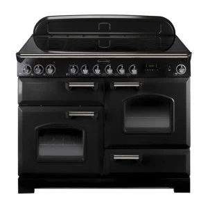 Image of Rangemaster CDL110ECBL-BC Classic Deluxe 110cm Ceramic Range Cooker Black-Chrome