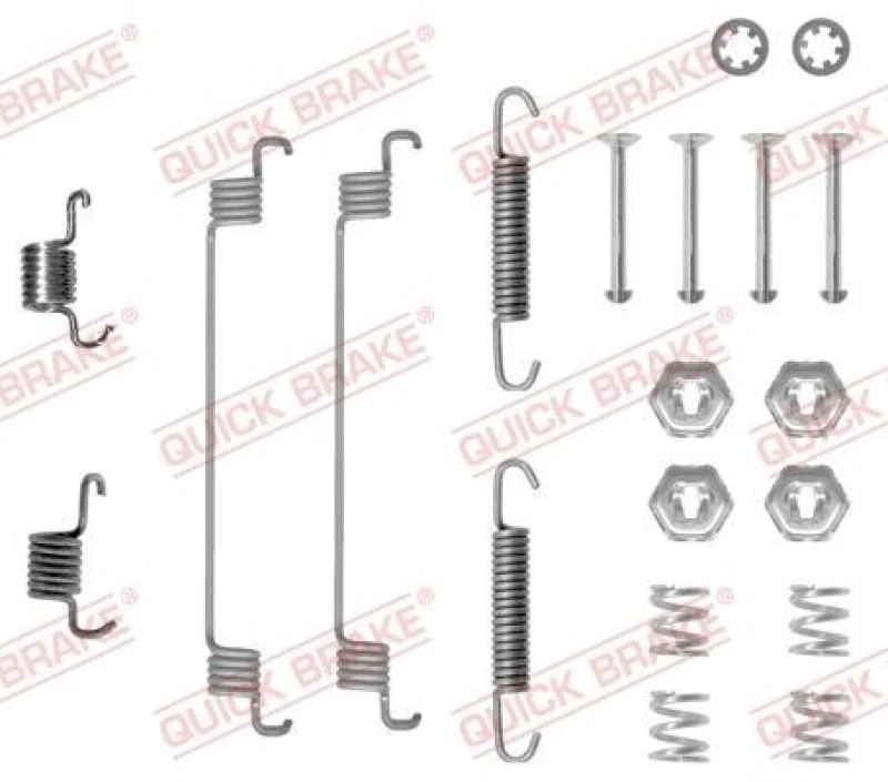 Image of QUICK BRAKE Brake shoe fitting kit QUICK BRAKE 105-0651