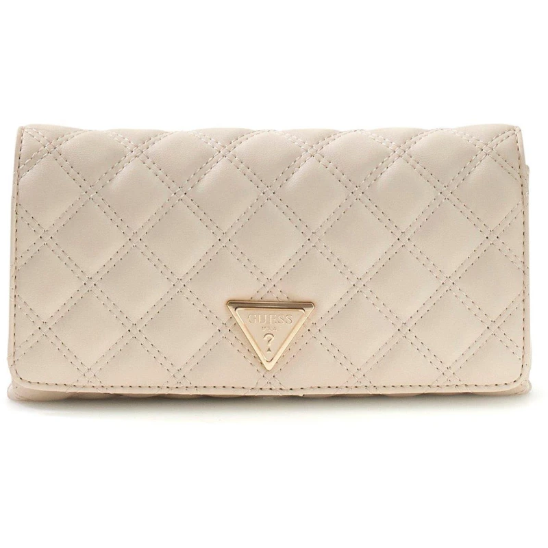 Image of Guess Womens Giully Clutch Bag Bone BON female One Size