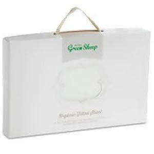 image of The Little Green Sheep Organic Cotton Moses Basket Jersey Fitted Sheet - White