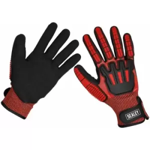 image of Sealey SSP38L Cut & Impact Resistant Gloves - Large - Pair