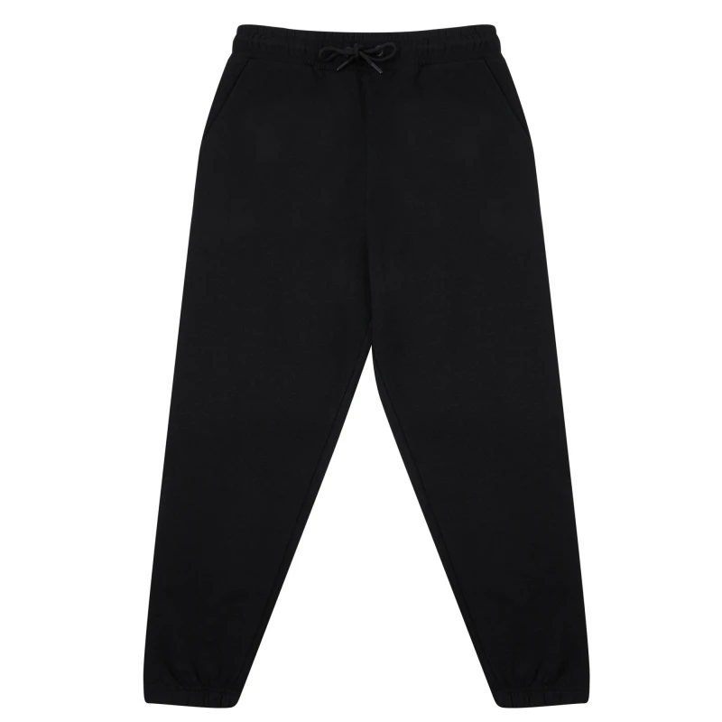 Image of SF Mens Fashion Cuffed Jogging Bottoms in Black Size: Small Black Male S