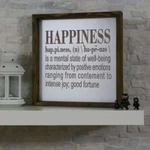 Image of KZM007 Brown White Decorative Framed MDF Painting