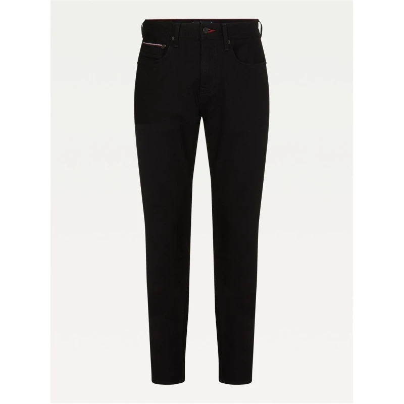 Image of Tommy Hilfiger Straight Denton Jeans - Black 32 S