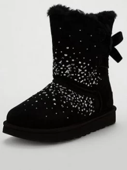 image of UGG Classic Galaxy Bling Short Calf Boot - Black, Size 7, Women