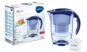 image of Brita Elemaris Water Filter Jugs with Blue Cartridge: One