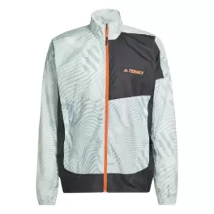 Image of adidas Trail Wind Jacket Mens - Grey