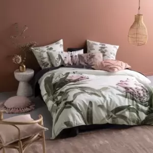 Image of Alice Grandiflora Duvet Cover Set Ivory/Green
