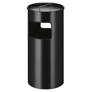 Image of Combination ashtray, capacity 50 l, HxØ 690 x 320 mm, black