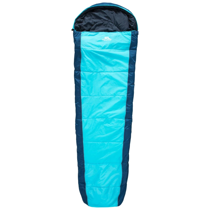 Image of Trespass Adults Spring/Summer Sleeping Bag Blue unisex One Size
