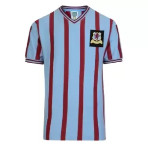 image of Aston Villa 1957 FA Cup Final Retro Football Shirt