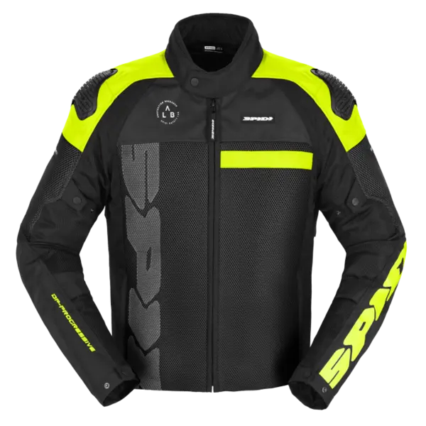 Image of Spidi Progressive Net Windout Jacket Fluo Yellow Size 3XL