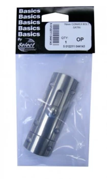 Image of Select Hardware Convex Door Bolt Satin Nickel 76mm 1 Pack