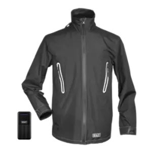 image of Sealey 5V Heated Rain Jacket - Medium With Power Bank 20Ah - HJ06KIT