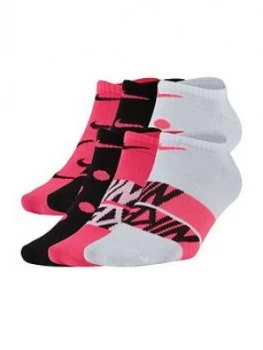 Image of Nike Everyday Lightweight Training Socks, Pink, Size 2-5=S, Women