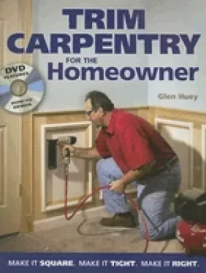 Image of trim carpentry for the homeowner make it square make it tight make it right