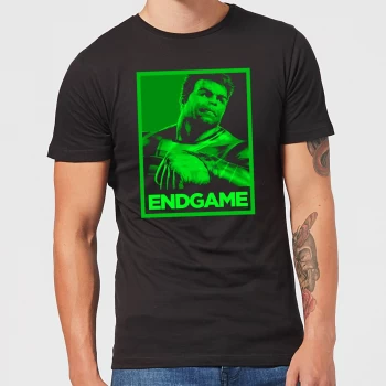 Image of Avengers Endgame Hulk Poster Mens T-Shirt - Black - 3XL - Black