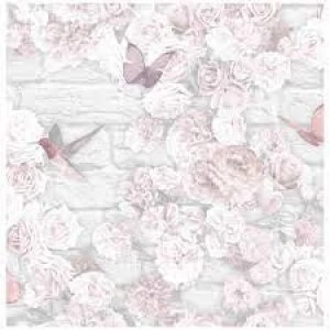 image of Superfresco Easy Flower Pink Wallpaper Paper