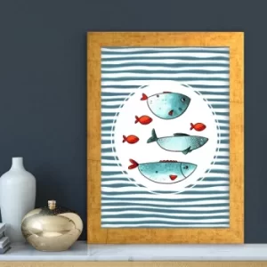 Image of AC4446785892 Multicolor Decorative Framed MDF Painting