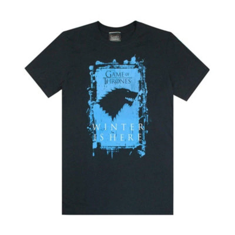 Image of Game Of Thrones Game Of Thrones Men Short Sleeved T-Shirt in Black Size: Medium Black M Male 5056210134429