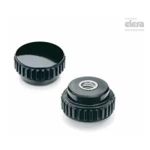 Image of Elesa - B193 Knurled grip knobs Duroplast Stainless steel boss threaded blind hole