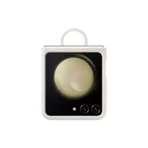 Image of Samsung Silicone Case with Ring for Z Flip5 in Cream (EF-PF731TUEGWW)