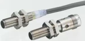 Image of Omron M12 x 1 Inductive Proximity Sensor - Barrel, NPN Output, 4mm Detection, IP67