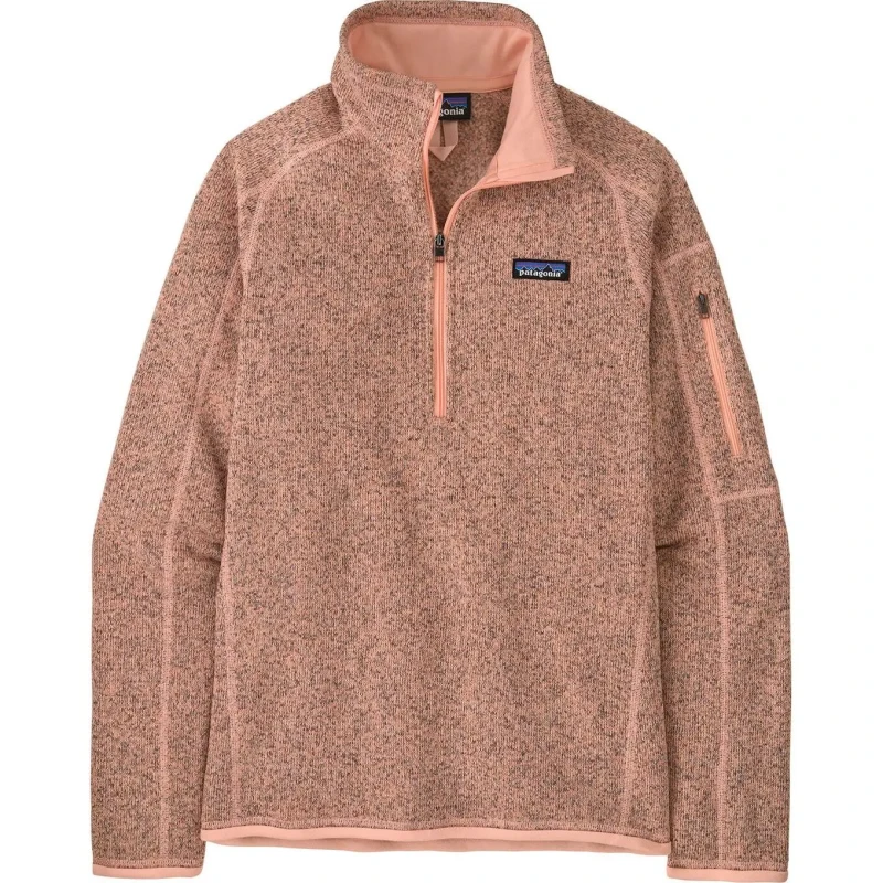 Image of Womens 1/4 zip sweater Patagonia Better Sweater Orange Female S