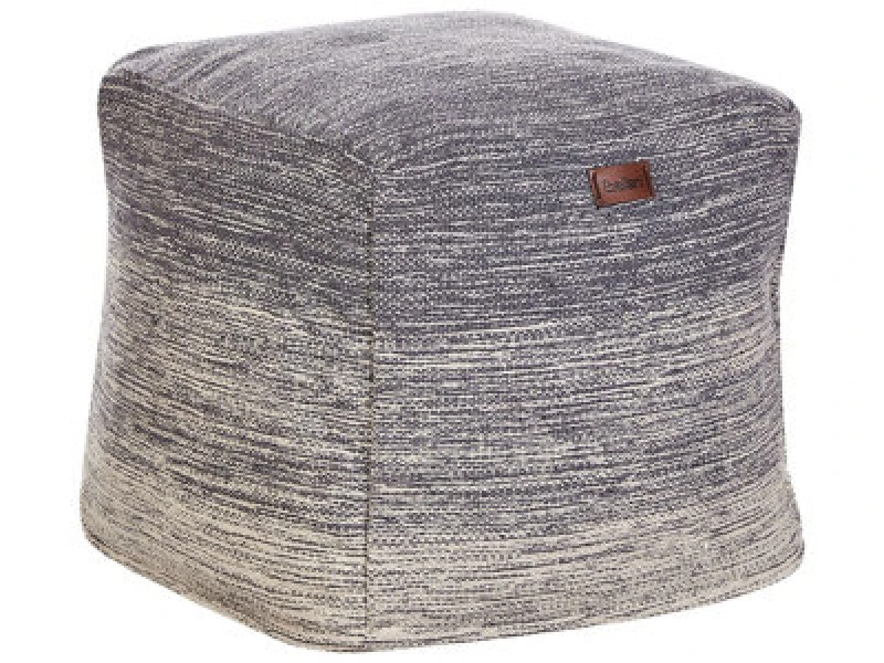 Image of Beliani Pouffe Hirri Cotton Light Grey